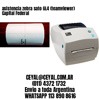 asistencia zebra sato GL4 (teamviewer)  Capital Federal