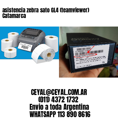 asistencia zebra sato GL4 (teamviewer)  Catamarca