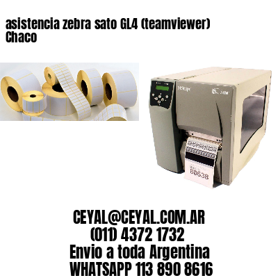 asistencia zebra sato GL4 (teamviewer)  Chaco