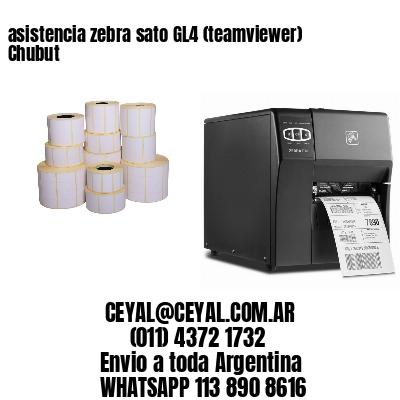 asistencia zebra sato GL4 (teamviewer)  Chubut