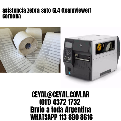 asistencia zebra sato GL4 (teamviewer)  Cordoba