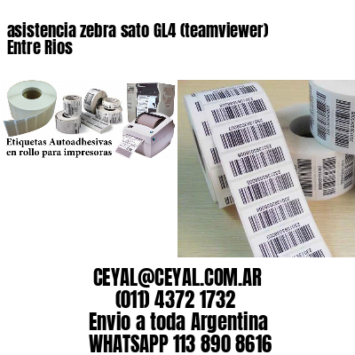 asistencia zebra sato GL4 (teamviewer)  Entre Rios