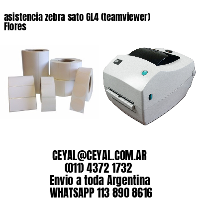 asistencia zebra sato GL4 (teamviewer)  Flores