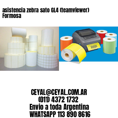 asistencia zebra sato GL4 (teamviewer)  Formosa