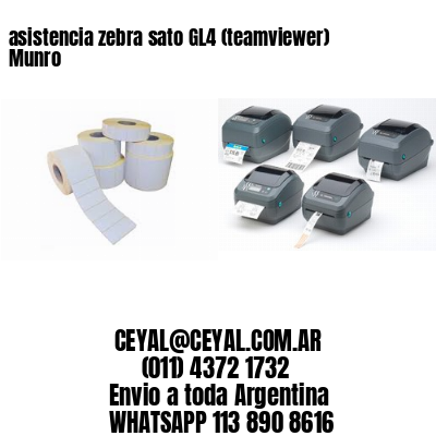 asistencia zebra sato GL4 (teamviewer)  Munro