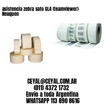 asistencia zebra sato GL4 (teamviewer)  Neuquen