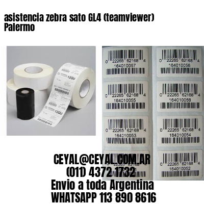 asistencia zebra sato GL4 (teamviewer)  Palermo