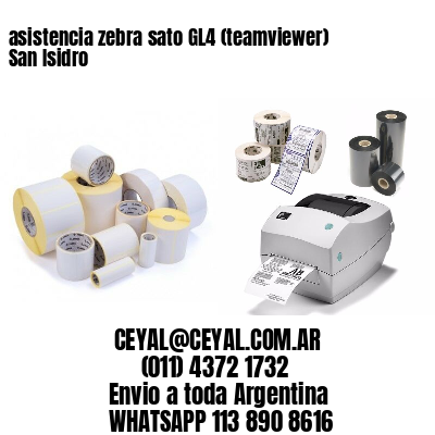 asistencia zebra sato GL4 (teamviewer)  San Isidro