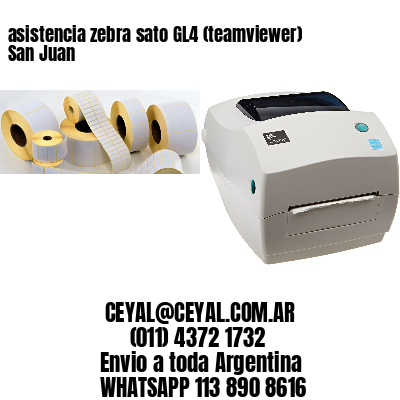 asistencia zebra sato GL4 (teamviewer)  San Juan