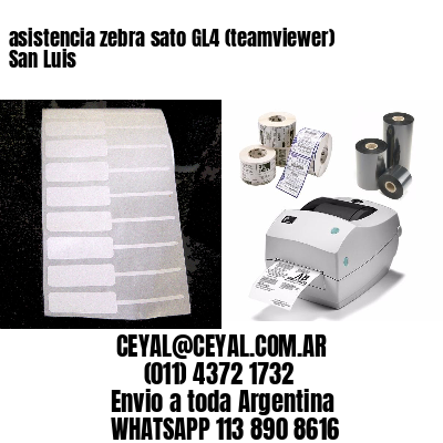asistencia zebra sato GL4 (teamviewer)  San Luis