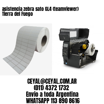 asistencia zebra sato GL4 (teamviewer)  Tierra del Fuego