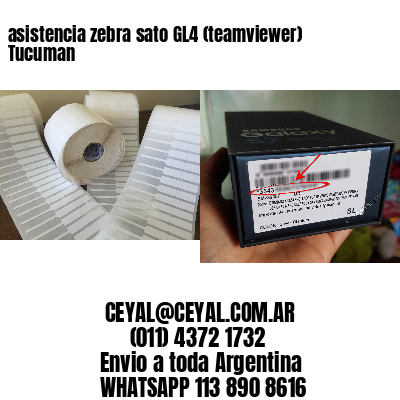 asistencia zebra sato GL4 (teamviewer)  Tucuman