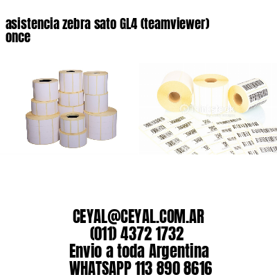 asistencia zebra sato GL4 (teamviewer)  once