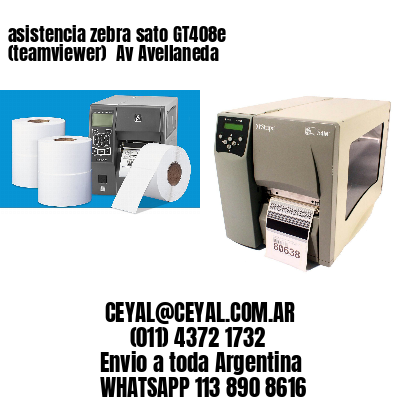 asistencia zebra sato GT408e (teamviewer)  Av Avellaneda