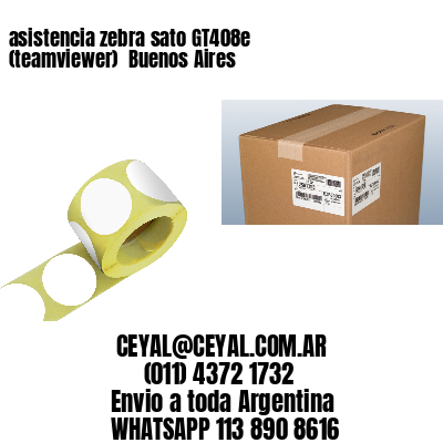 asistencia zebra sato GT408e (teamviewer)  Buenos Aires