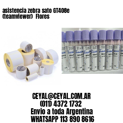 asistencia zebra sato GT408e (teamviewer)  Flores