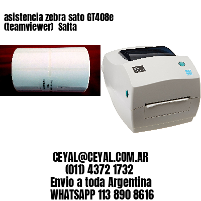 asistencia zebra sato GT408e (teamviewer)  Salta