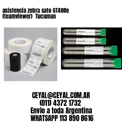asistencia zebra sato GT408e (teamviewer)  Tucuman