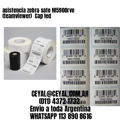 asistencia zebra sato M5900rve (teamviewer)  Cap fed