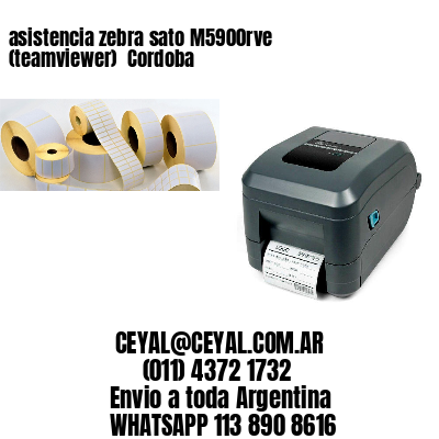 asistencia zebra sato M5900rve (teamviewer)  Cordoba