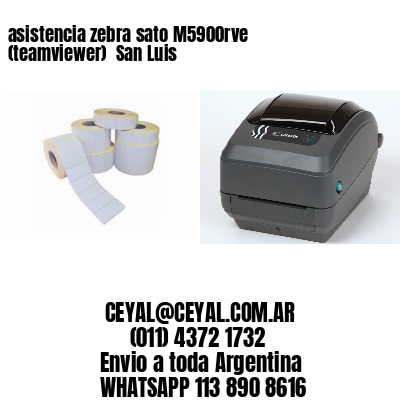 asistencia zebra sato M5900rve (teamviewer)  San Luis