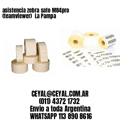 asistencia zebra sato M84pro (teamviewer)  La Pampa