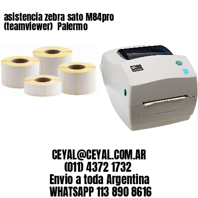 asistencia zebra sato M84pro (teamviewer)  Palermo
