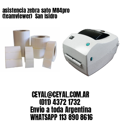 asistencia zebra sato M84pro (teamviewer)  San Isidro