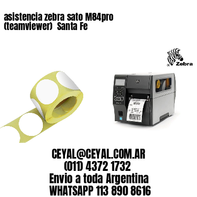 asistencia zebra sato M84pro (teamviewer)  Santa Fe
