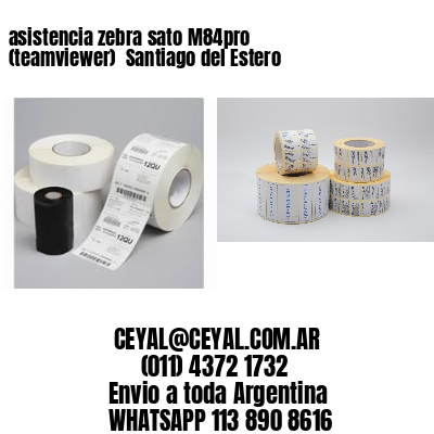 asistencia zebra sato M84pro (teamviewer)  Santiago del Estero
