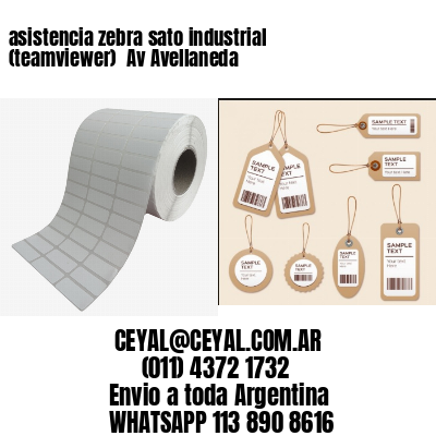 asistencia zebra sato industrial (teamviewer)  Av Avellaneda