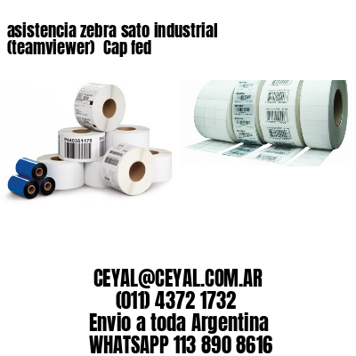 asistencia zebra sato industrial (teamviewer)  Cap fed