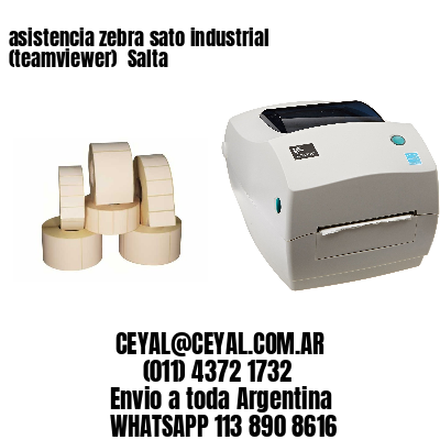 asistencia zebra sato industrial (teamviewer)  Salta
