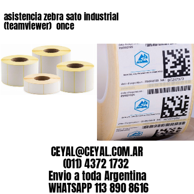 asistencia zebra sato industrial (teamviewer)  once