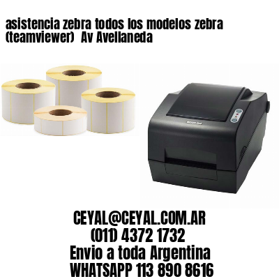 asistencia zebra todos los modelos zebra (teamviewer)  Av Avellaneda