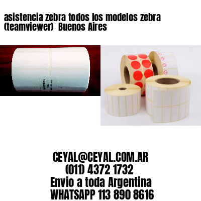 asistencia zebra todos los modelos zebra (teamviewer)  Buenos Aires