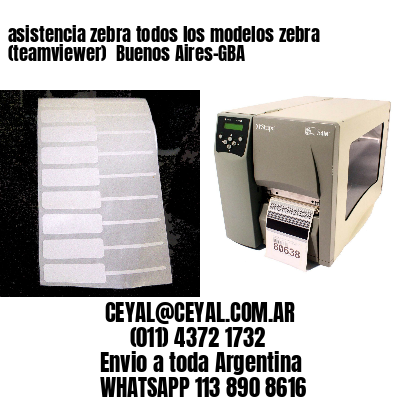asistencia zebra todos los modelos zebra (teamviewer)  Buenos Aires-GBA