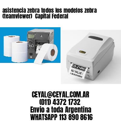 asistencia zebra todos los modelos zebra (teamviewer)  Capital Federal