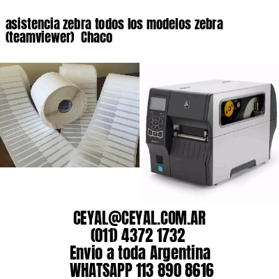 asistencia zebra todos los modelos zebra (teamviewer)  Chaco