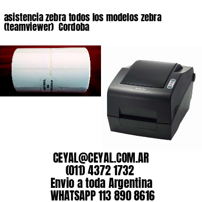 asistencia zebra todos los modelos zebra (teamviewer)  Cordoba