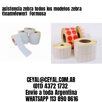 asistencia zebra todos los modelos zebra (teamviewer)  Formosa