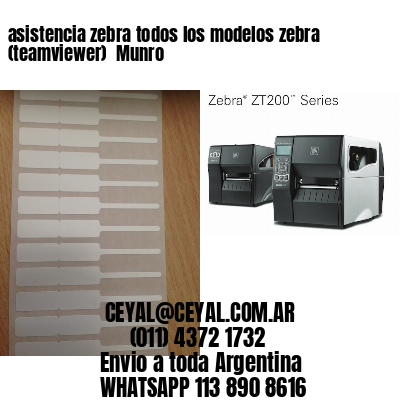 asistencia zebra todos los modelos zebra (teamviewer)  Munro