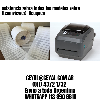 asistencia zebra todos los modelos zebra (teamviewer)  Neuquen