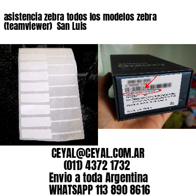asistencia zebra todos los modelos zebra (teamviewer)  San Luis