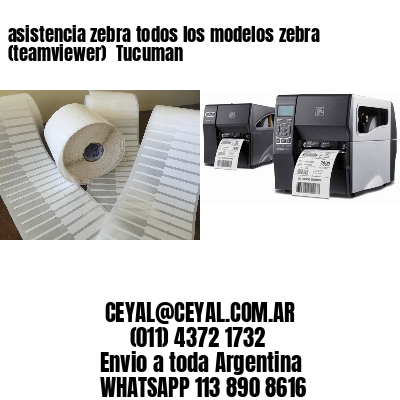 asistencia zebra todos los modelos zebra (teamviewer)  Tucuman