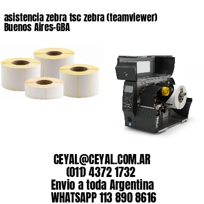 asistencia zebra tsc zebra (teamviewer)  Buenos Aires-GBA