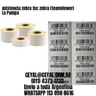 asistencia zebra tsc zebra (teamviewer)  La Pampa