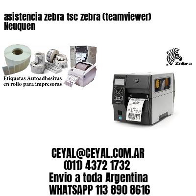 asistencia zebra tsc zebra (teamviewer)  Neuquen