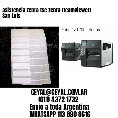 asistencia zebra tsc zebra (teamviewer)  San Luis