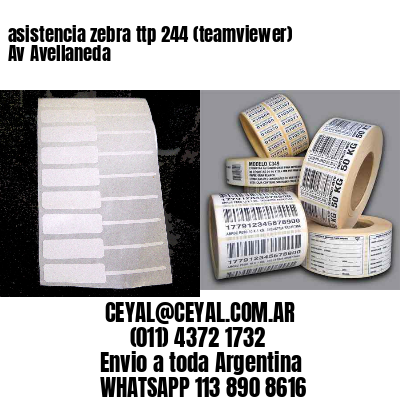 asistencia zebra ttp 244 (teamviewer)  Av Avellaneda